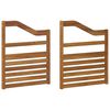 vidaXL K&auml;sinojat 2 pcs Ruskea 59 x 4 x 73 cm Tekninen puu