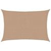 vidaXL Aurinkopurje 160 g/m&sup2; harmaanruskea 2,5x4 m HDPE