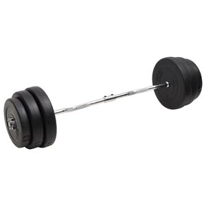 vidaXL Hauistanko levypainoilla 90 kg