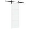 vidaXL Liukuovi ORKDAL 78 x 211 cm Tekninen puu Valkoinen ja musta
