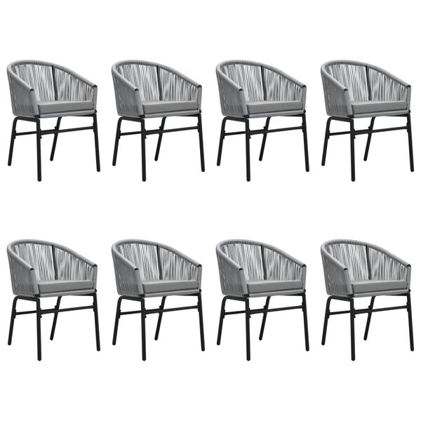 vidaXL 7-osainen ulkoruokailuryhm&auml; harmaa