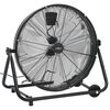 vidaXL Teollisuuden rumputuuletin 60 cm 172,5 W musta