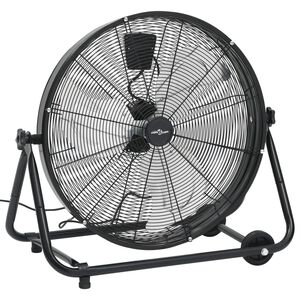 vidaXL Teollisuuden rumputuuletin 60 cm 172,5 W musta