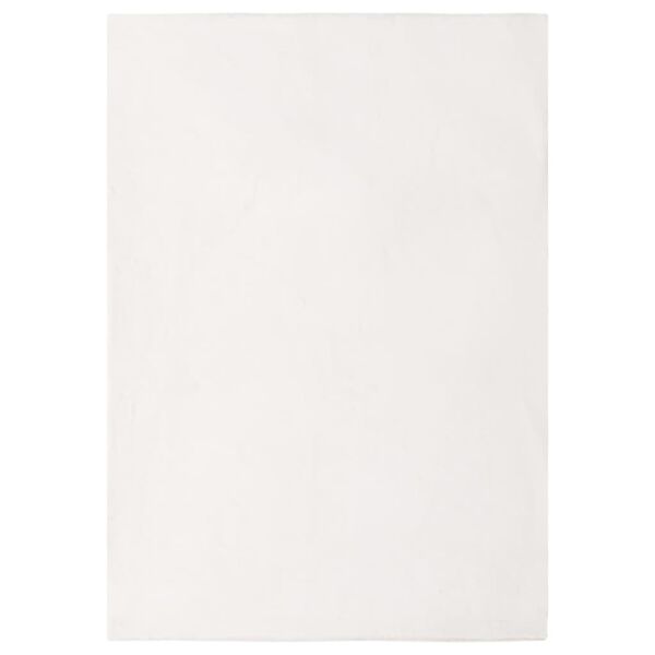 vidaXL Matto j&auml;niksen tekoturkis 200x300 cm kerma