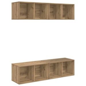 vidaXL TV-tasosetti 4 kpl Artisan tammi Tekninen puu