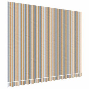 vidaXL Vaihtokangas markiisiin oranssi ja sininen 380x295 cm polyesteri