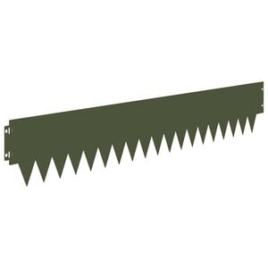 vidaXL Nurmireunus 30 pcs 103 x 20 cm metalli Oliivinvihre&auml;