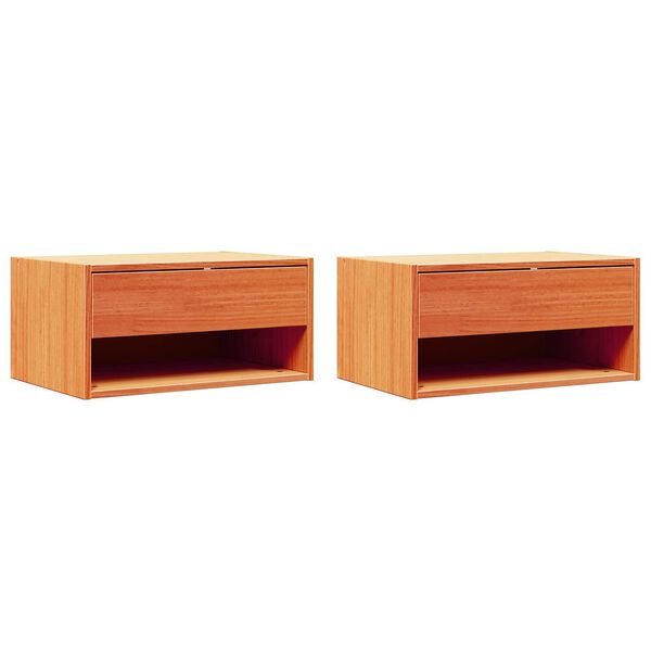 vidaXL Y&ouml;p&ouml;yt&auml; 2 pcs Vaha ruskea 50 x 32,5 x 24 cm T&auml;ysi m&auml;nty