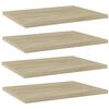 vidaXL Kirjahyllytasot 4 kpl Sonoma tammi 40x30x1,5 cm tekninen puu