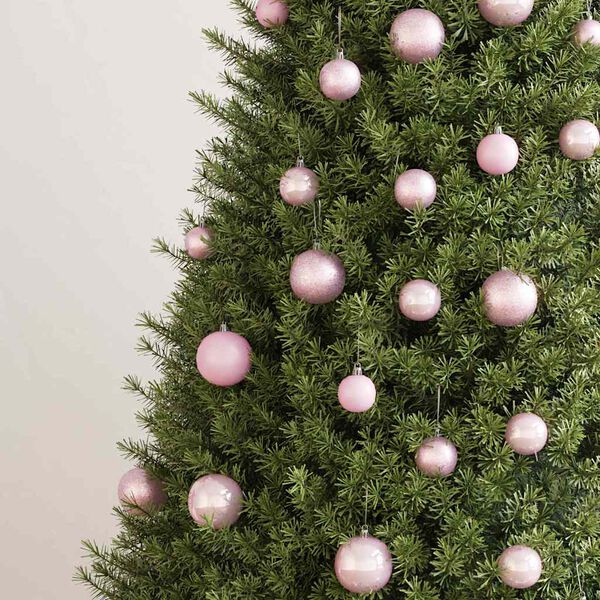 vidaXL Joulukuusen pallosarja 100 kpl pinkki
