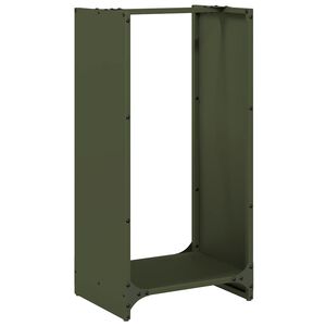 vidaXL Polttopuuteline 40x30x80 cm kylm&auml;valssattu ter&auml;s