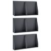 vidaXL Pato 6 kpl 40 x 12 x 50 cm Ter&auml;s Antrasiitti