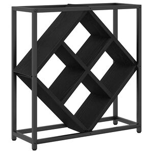 vidaXL Viinipukki Musta tammi. 51 x 18 x 52,5 cm Tekninen puu