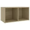 vidaXL TV-taso Sonoma-tammi 72x35x36,5 cm tekninen puu