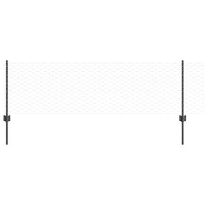vidaXL Kuusikulmainen aita pylv&auml;&auml;ll&auml; 25 x 0,6 m PVC-pinnoitettu ter&auml;s