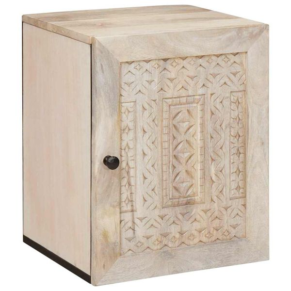 vidaXL Kylpyhuonekaappi ovella Valkoinen 38 x 33 x 48 cm Tekninen puu