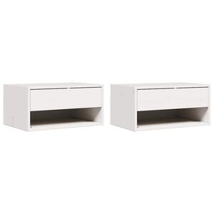 vidaXL Y&ouml;p&ouml;yt&auml; 2 kpl Valkoinen 50 x 32,5 x 24 cm T&auml;ysi m&auml;nty
