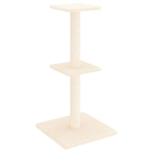 vidaXL Kissan kiipeilypuu sisal- raapimispylv&auml;ill&auml; kerma 73 cm
