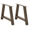 vidaXL Sohvap&ouml;yd&auml;n jalat A-muotoiset 2 kpl 60x(42-43) cm ter&auml;s