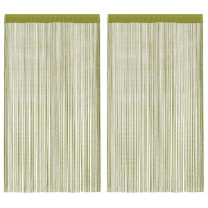 vidaXL String-verhot 2 kpl 140x250 cm Vihre&auml;