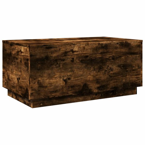 vidaXL Sohvap&ouml;yt&auml; LED-valoilla savutammi 90x50x40 cm