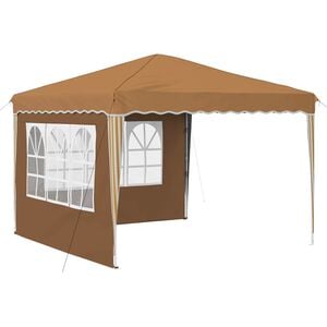 vidaXL Pop-up Juhlateltta 288 x 288 x 245 cm Beige Oxford-kangas