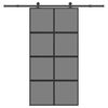vidaXL liukuovi laitteistosarjalla 102,5x205 cm karkaistua lasia