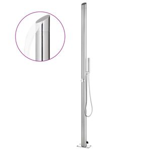 vidaXL Puutarhasuihku 220 cm ruostumaton ter&auml;s