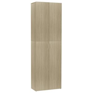 vidaXL Toimistokaappi Sonoma-tammi 60x32x190 cm tekninen puu