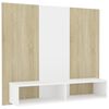 vidaXL TV-taso sein&auml;lle valk./Sonoma-tammi 102x23,5x90 cm tekninen puu