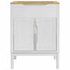 vidaXL Kylpyhuoneen allaskaappi ovella FLORO Valkoinen 60 x 40 x 80 cm