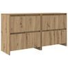 vidaXL Sivup&ouml;yd&auml;t 2 kpl artesaani tammi 70 x 41 x 75 cm Tekninen puu