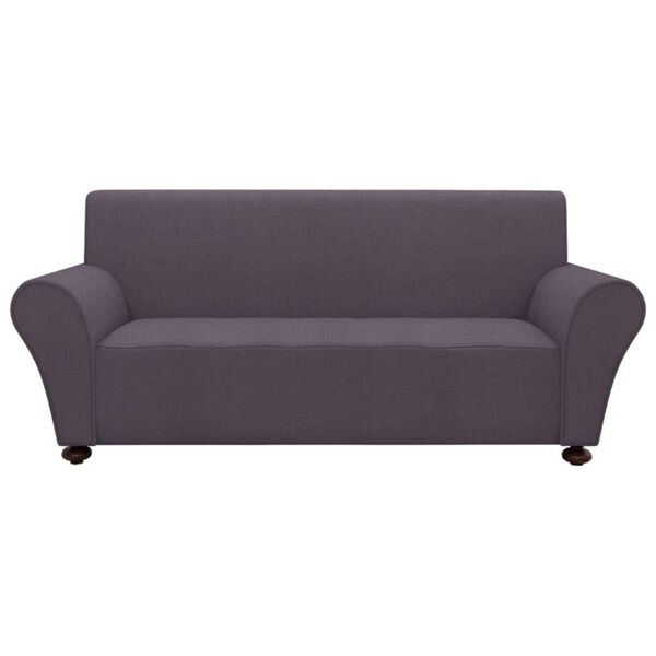 131084 vidaXL Stretch Couch Slipcover Anthracite Polyester Jersey