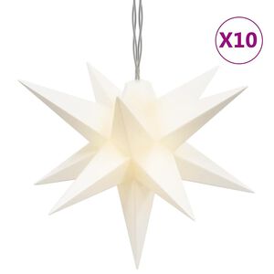 vidaXL Joulun t&auml;htivalo 10 LED-valoa valkoinen 10 cm