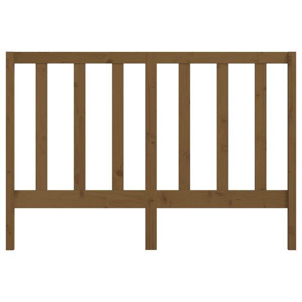 vidaXL Sängynpääty hunajanruskea 146x4x100 cm täysi mänty