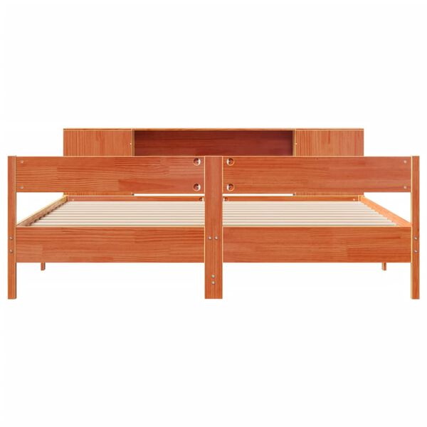 vidaXL S&auml;nky kirjahyllyll&auml; ei patjaa vahanrusk. 180x200 cm t&auml;ysi m&auml;nty