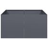 vidaXL Kukkalaatikko antrasiitti 80x80x40 cm kylm&auml;valssattu ter&auml;s
