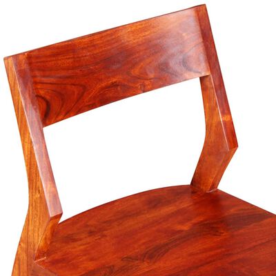 vidaXL Ruokapöydän tuolit 2kpl kiinteä akaasiapuu seesampinnoituksella