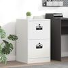 vidaXL Asiakirjakaappi laatikon kanssa Valkoinen 44 x 50 x 106.5 cm