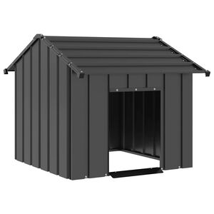 vidaXL Koiratalo katolla 85x107x81 cm galvanoitua ter&auml;st&auml;