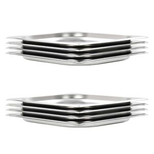 vidaXL Ruokavuoat 8 kpl GN 1/2 20 mm ruostumaton ter&auml;s