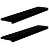 vidaXL ikkunalaudat 2 kpl tummanruskea 100x20x2 cm massiivipuutammea