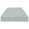 vidaXL Kelluvat seinähyllyt 2 kpl betoninharmaa 60x23,5x3,8 cm MDF