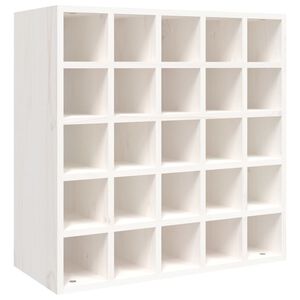 vidaXL Viinikaappi valkoinen 56x25x56 cm t&auml;yspuu m&auml;nty