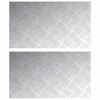 vidaXL Portaan askelma 2 kpl 70 x 40 cm Hopea Alumiini Suorakaide