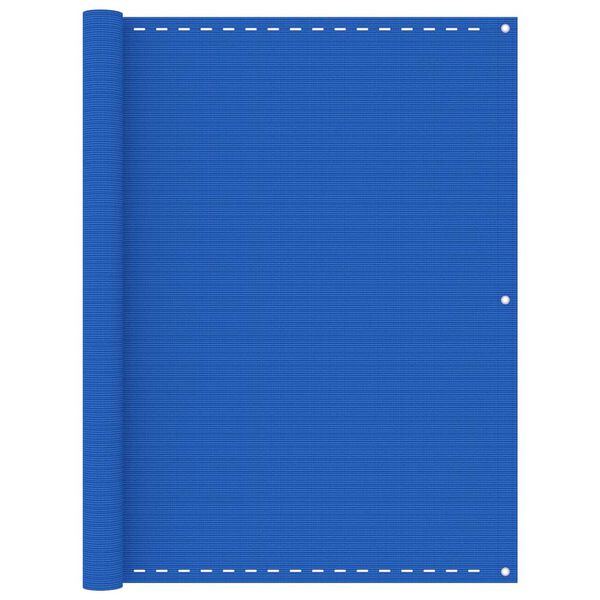 vidaXL Parvekkeen suoja sininen 120x500 cm HDPE