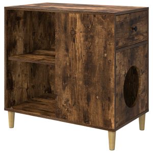 vidaXL Kissatalo Savup&auml;hkin&auml; 72 x 42.5 x 70 cm Tekninen puu