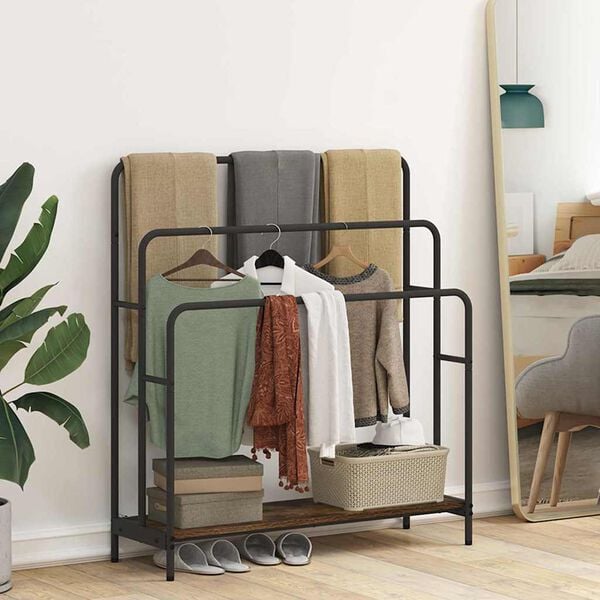 vidaXL Vaaterippsin Savup&auml;hkin&auml; 90 x 30 x 100,5 cm Tekninen puu