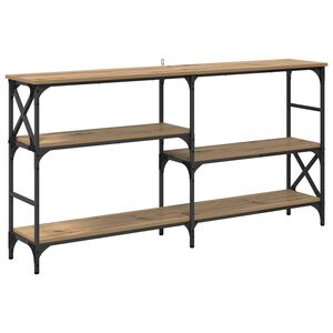 vidaXL Konsolip&ouml;yt&auml; Artisan tammi 150 x 29 x 76,5 cm Tekninen puu