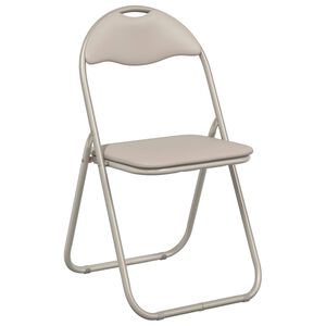 vidaXL Kangasl&auml;pp&auml;tuoli 8 pcs Hiekka 48 x 43,5 x 81 cm Nahkavaatetus